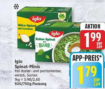 Iglo Spinat-Minis