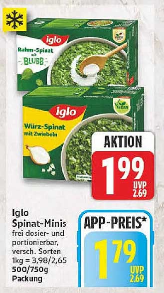 Iglo Spinat-Minis