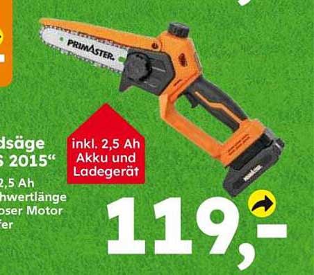 inkl. 2,5 Ah Akku und Ladegerät