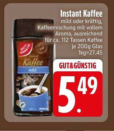 Instant Kaffee
