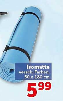 Isomatte versch. Farben, 50 x 180 cm