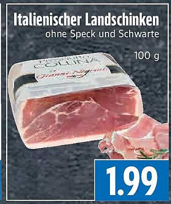 Italienischer Landschinken ohne Speck und Schwarte