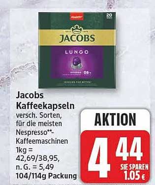 Jacobs Kaffeekapseln
