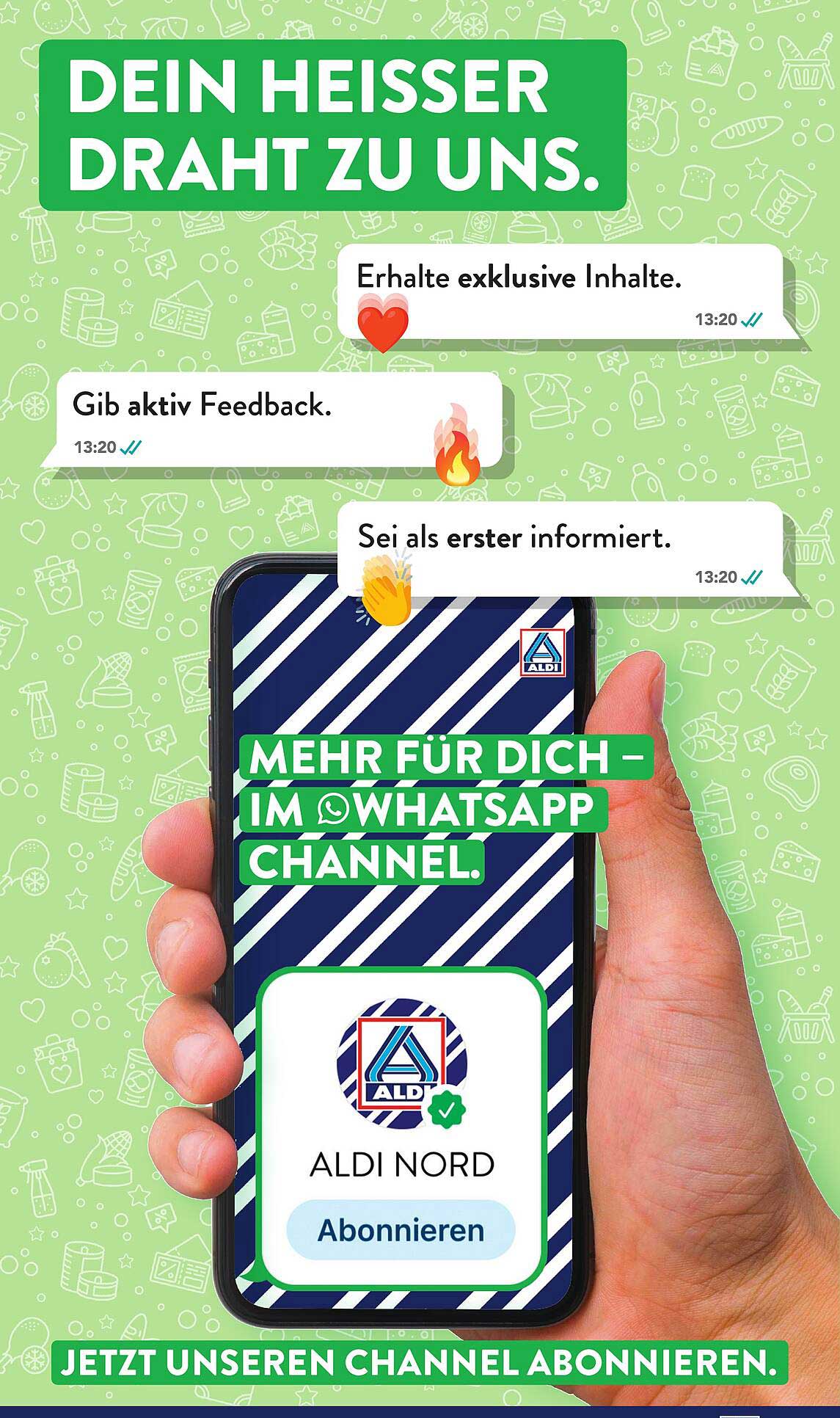 JETZT UNSEREN CHANNEL ABONNIEREN.