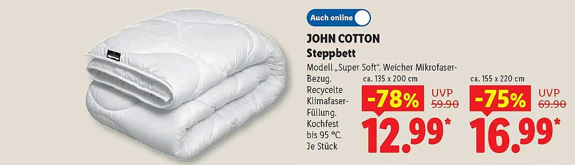 JOHN COTTON Steppbett