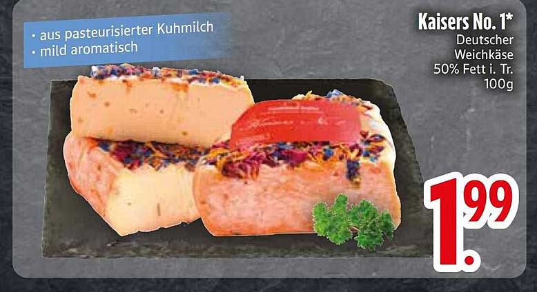 Kaisers No. 1* Deutscher Weichkäse 50% Fett i. Tr. 100g
