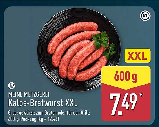 Kalbs-Bratwurst XXL