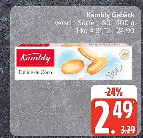 Kambly Gebäck versch. Sorten, 80 - 100 g