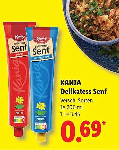 KANIA Delikatess Senf