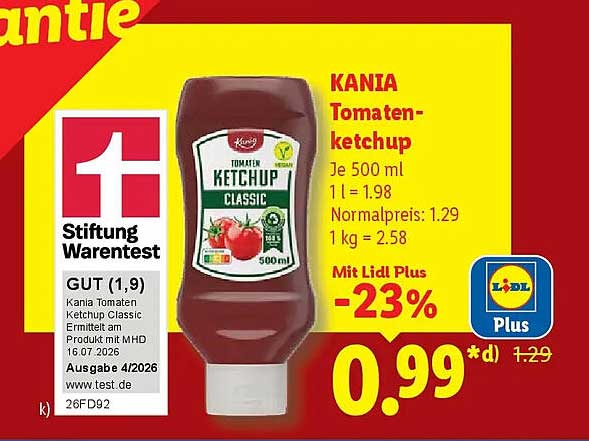 KANIA Tomatenketchup Classic