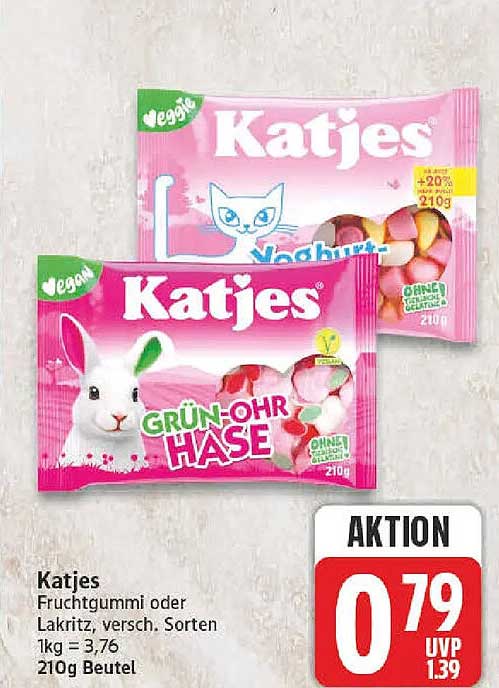 Katjes Fruchtgummi oder Lakritz, versch. Sorten 210g Beutel