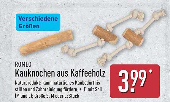 Kauknochen aus Kaffeebholz