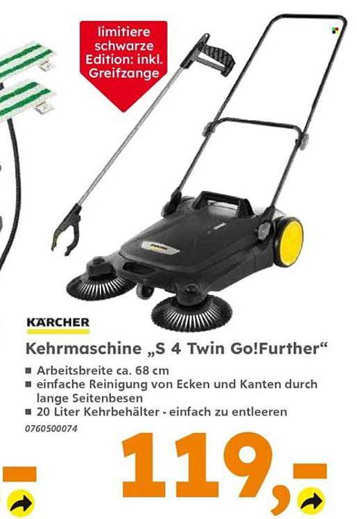 Kehrmaschine „S 4 Twin Go!Further“