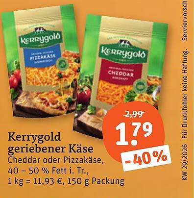 Kerrygold geriebener Käse