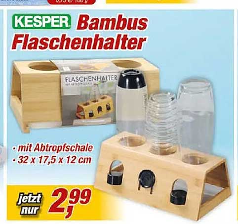 KESPER Bambus Flaschenhalter