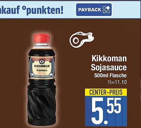 Kikkoman Sojasauce 500ml Flasche