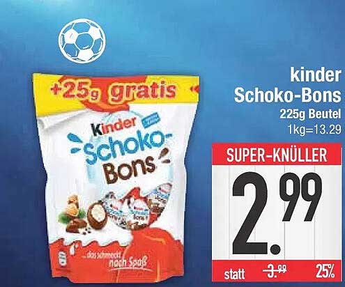 kinder Schoko-Bons 225g Beutel