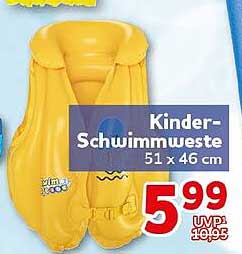 Kinder-Schwimmweste 51 x 46 cm