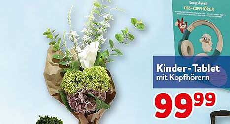 Kinder-Tablet mit Kopfhörern