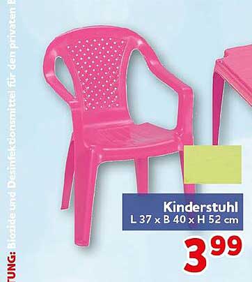 Kinderstuhl L 37 x B 40 x H 52 cm