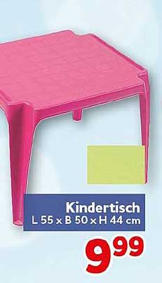 Kindertisch L 55 x B 50 x H 44 cm