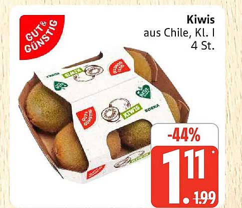 Kiwis aus Chile, Kl. I 4 St.