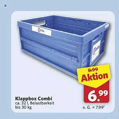 Klappbox Combi ca. 32 l, Belastbarkeit bis 30 kg
