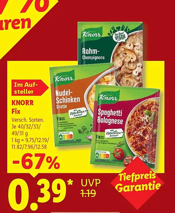 KNORR Fix Versch. Sorten.
