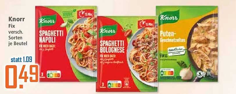 Knorr Fix versch. Sorten je Beutel