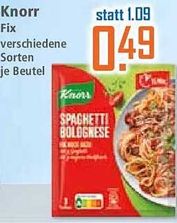 Knorr Fix verschiedene Sorten je Beutel