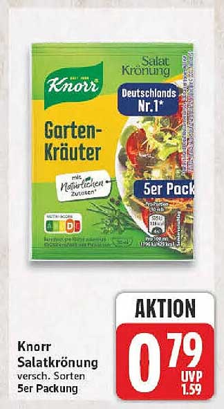 Knorr Salatkrönung versch. Sorten 5er Packung