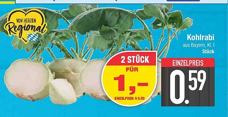 Kohlrabi aus Bayern, Kl. I Stück