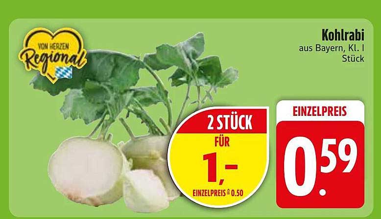 Kohlrabi aus Bayern, Kl. I Stück