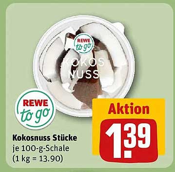 Kokosnuss Stücke