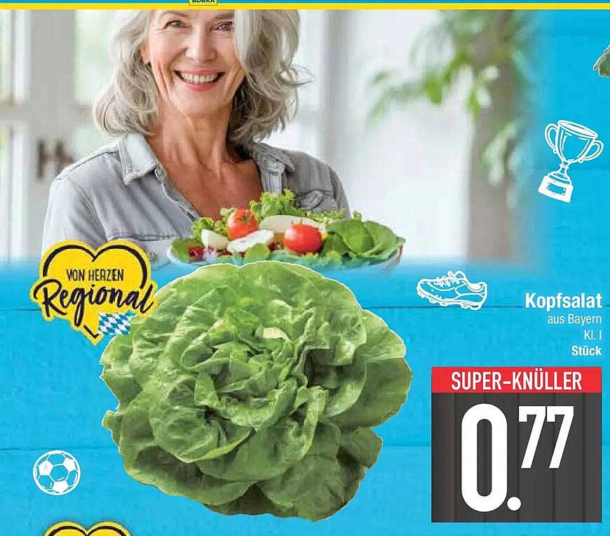 Kopfsalat aus Bayern Kl. I Stück