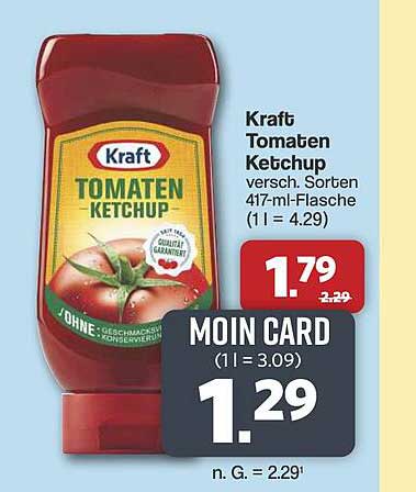 Kraft Tomaten Ketchup versch. Sorten 417-ml-Flasche (1 l = 4.29)