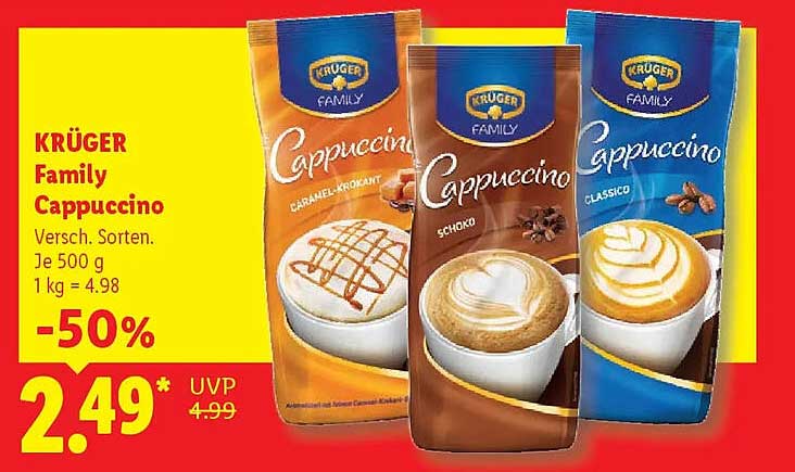 KRÜGER Family Cappuccino