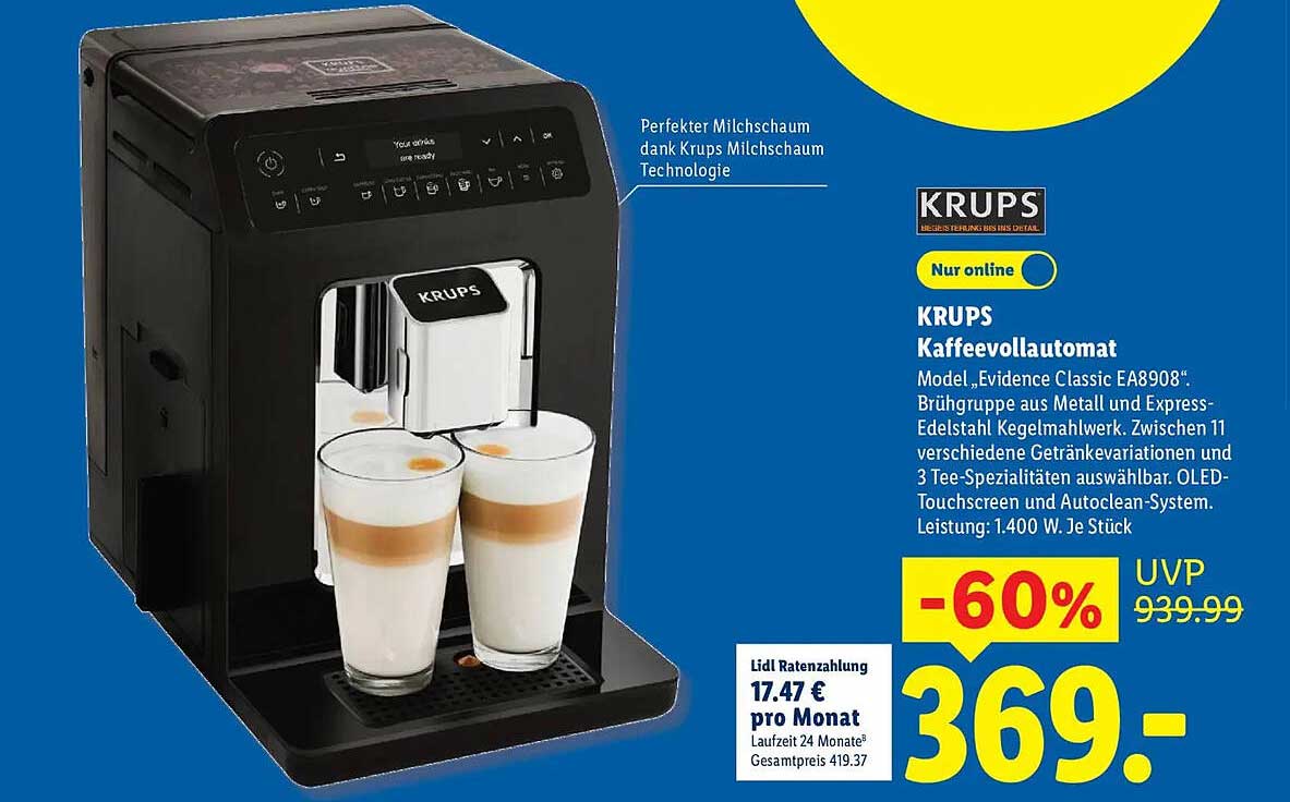 KRUPS Kaffeevollautomat