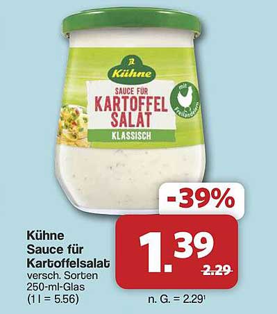Kühne Sauce für Kartoffelsalat