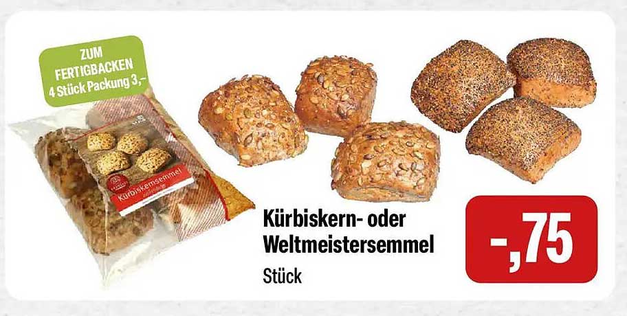 Kürbiskern- oder Weltmeistersemmel