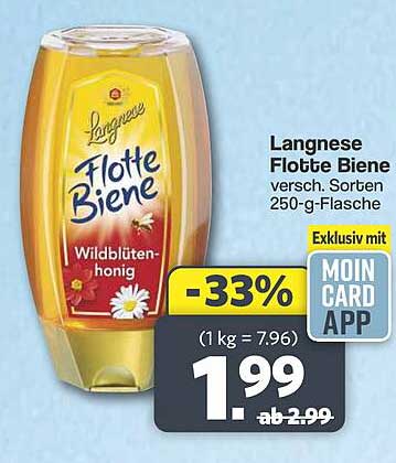 Langnese Flotte Biene versch. Sorten 250-g-Flasche
