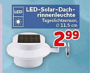 LED-Solar-Dachrinnenleuchte
