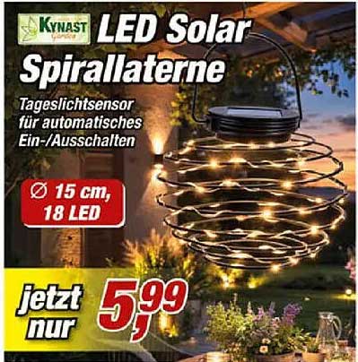 LED Solar Spirallaterne