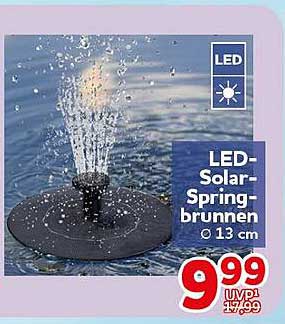 LED-Solar-Springbrunnen Ø 13 cm