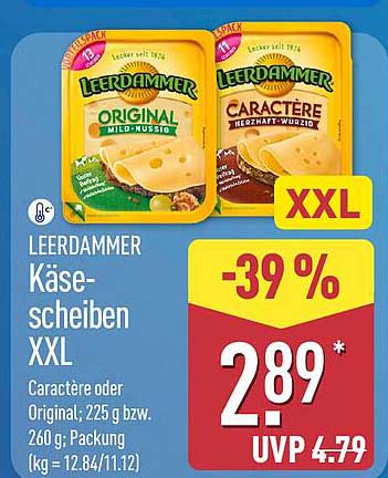 LEERDAMMER Käse-scheiben XXL