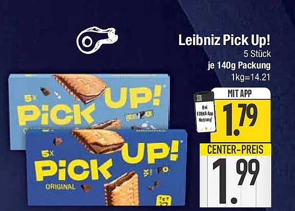 Leibniz Pick Up! 5 Stück je 140g Packung 1kg=14.21