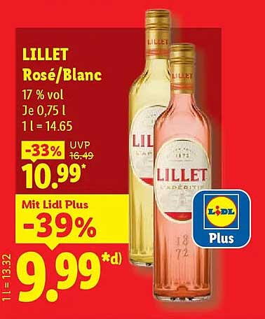LILLET Rosé/Blanc