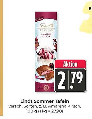 Lindt Sommer Tafeln