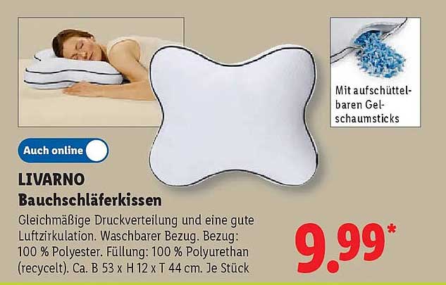 LIVARNO Bauchschläferkissen