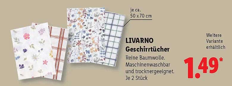 LIVARNO Geschirrtücher